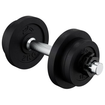 CRIVIT Kurzhantel-Set, mit Stahl-Griff, 10 kg - B-Ware