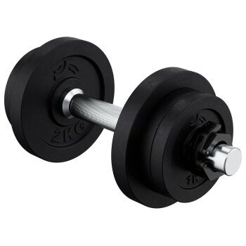 CRIVIT Kurzhantel-Set, mit Stahl-Griff, 10 kg - B-Ware