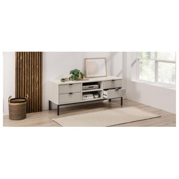LIVARNO HOME Lowboard, mit Lamellen-Optik - B-Ware