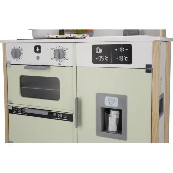 LUPILU® Holz-Küche, 3-fach höhenverstellbar, mit bespielbarer Rückseite - B-Ware