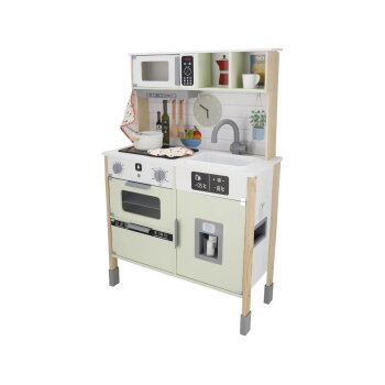 LUPILU® Holz-Küche, 3-fach höhenverstellbar, mit bespielbarer Rückseite - B-Ware