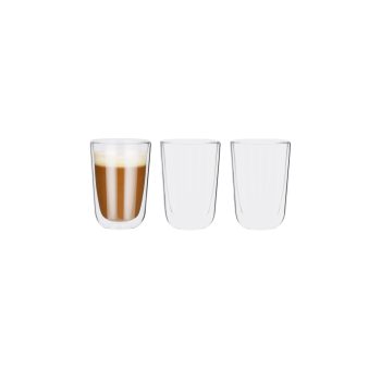 SILVERCREST® Isolierglas doppelwandig, handgefertigt und mundgeblasen (Cappuccino, 3 Stück) - B-Ware neuwertig