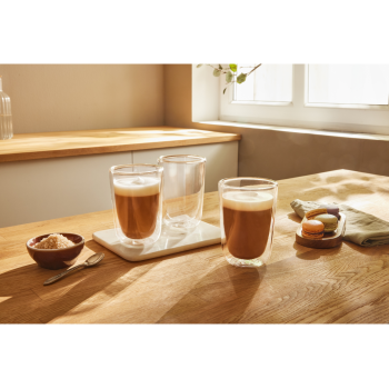 SILVERCREST® Isolierglas doppelwandig, handgefertigt und mundgeblasen (Cappuccino, 3 Stück) - B-Ware neuwertig