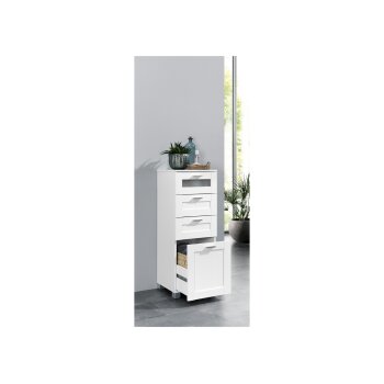 Livarno Home Bad-Seitenschrank Basel, mit 4 Schubladen,...