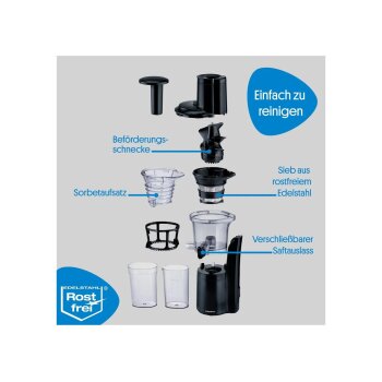 SILVERCREST® Slow Juicer »SSJBK 300 B3« - B-Ware