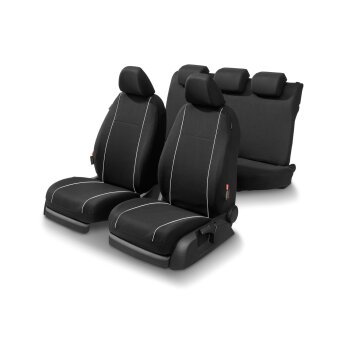 ULTIMATE SPEED® Autositzbezug-Set, 12-teilig, schwarz...
