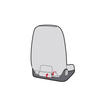 ULTIMATE SPEED® Autositzbezug-Set, 12-teilig, schwarz - B-Ware