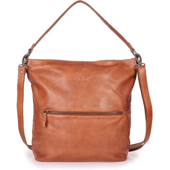 DONBOLSO Damen-Handtasche Berlin, aus Leder, cognac -...