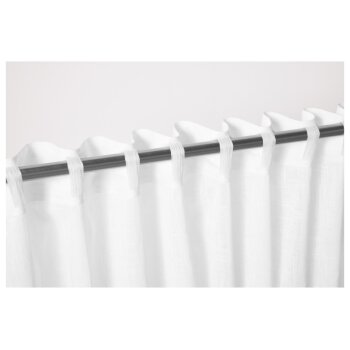 LIVARNO home Vorhangschal-Set, 2-teilig (Weiß) - B-Ware neuwertig