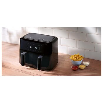 SILVERCREST® Doppelzonen-Heißluftfritteuse »SHLFD 2600 B1« - B-Ware