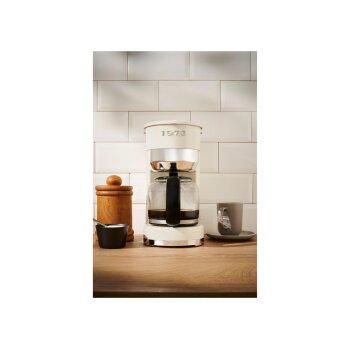 SILVERCREST® Kaffeemaschine Chrom Retro 1973 Creme SKMR 1000 A1 - B-Ware