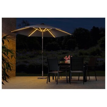 LIVARNO home Sonnenschirm mit Solar-LED-Beleuchtung - B-Ware