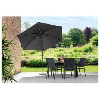 LIVARNO home Sonnenschirm mit Solar-LED-Beleuchtung - B-Ware