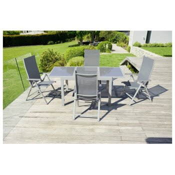 LIVARNO home Alu-Klappsessel Houston, 2er Set, weiß...