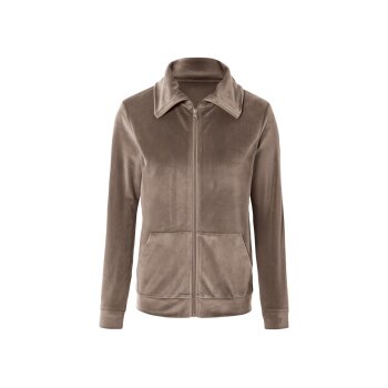 esmara® Damen Nicki-Jacke, mit aufgesetzten Kängurutaschen (Braun, S(36/38)) - B-Ware neuwertig