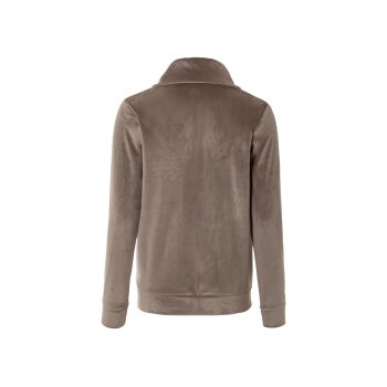 esmara® Damen Nicki-Jacke, mit aufgesetzten Kängurutaschen (Braun, S(36/38)) - B-Ware neuwertig