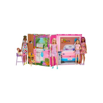 Barbie GetAway Haus, mit Accessoires und Puppe - B-Ware...