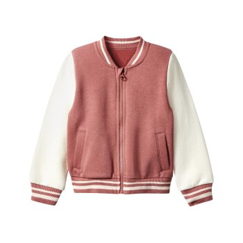 lupilu® Kinder Collegejacke, mit angerauter Innenseite (Rot/weiß, 98/104) - B-Ware neuwertig