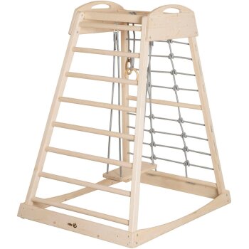 roba Indoor-Spielturm, aus Holz, inkl. Schaukel,...
