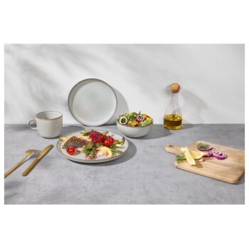 SILVERCREST® Geschirrset, 24-teilig (Grau) - B-Ware neuwertig