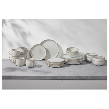 SILVERCREST® Geschirrset, 24-teilig (Grau) - B-Ware neuwertig