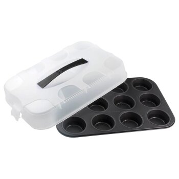 ZENKER Muffinblech / Dessertform, mit Transporthaube...