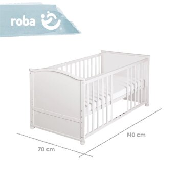 roba Komplettbettset Adam & Eule, umbaubar, 70 x 140 cm - B-Ware Transportschaden Kosmetisch