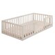 roba Montessori-Bodenbett, inkl. Lattenrost, 70 x 140 cm, stone washed - B-Ware neuwertig