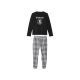 Kinder Pyjama (Schwarz/weiß, 158/164) - B-Ware neuwertig