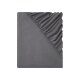 LIVARNO home Feinbiber-Spannbettlaken, 180-200 x 200 cm (dunkelgrau) - B-Ware neuwertig