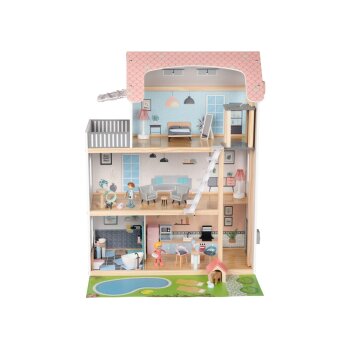 Playtive Puppenhaus XXL, 54-teilig - B-Ware