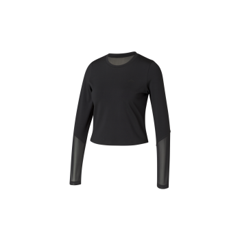 CRIVIT Damen Funktionsshirt, schnelltrocknend und feuchtigkeitsableitend (Schwarz, M(40/42)) - B-Ware neuwertig
