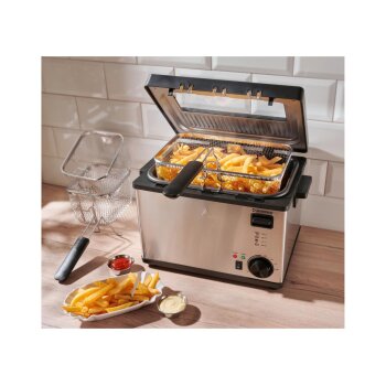 SILVERCREST® Edelstahl-Fritteuse - B-Ware sehr gut