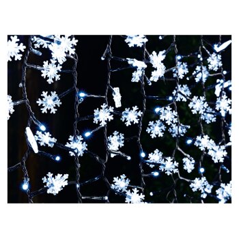 LIVARNO home LED-Lichterkette, 440 LED´s, Schneeflocken/kaltweiß - B-Ware sehr gut