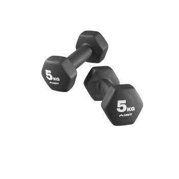 CRIVIT 2er Set Kurzhanteln, 2x 5 kg - B-Ware neuwertig