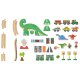 LUPILU® Holzeisenbahn-Set »Farm / Dinosaurier« (Dinosaurier-Set) - B-Ware neuwertig