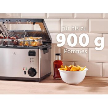SILVERCREST® Edelstahl-Fritteuse SEF3 2000 C5 - B-Ware