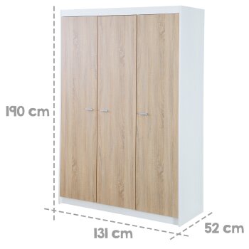 roba Kleiderschrank Gabriella, 3-türig - B-Ware Transportschaden