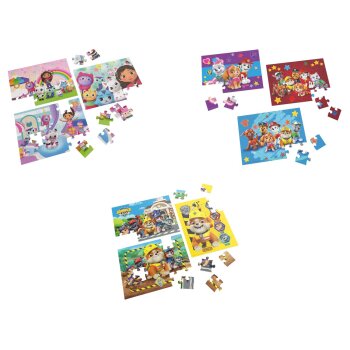 Spinmaster Holzpuzzle Paw Patrol / Gabbys Dollhouse/...