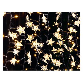 LIVARNO home LED-Lichterkette, Sterne/warmweiß -...
