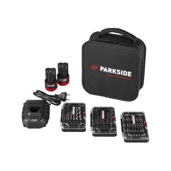 PARKSIDE PERFORMANCE® 12 V Akku-Bohrschrauber-Starterset »PBSPA 12 E4«, mit Akkus und Ladegerät - B-Ware sehr gut