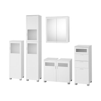 LIVARNO® Waschbeckenunterschrank Basel, weiß - B-Ware sehr gut