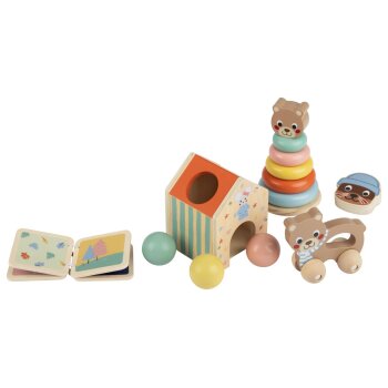 LUPILU® Holz Spiel- und Lernboxen (6-12 Monate) - B-Ware neuwertig