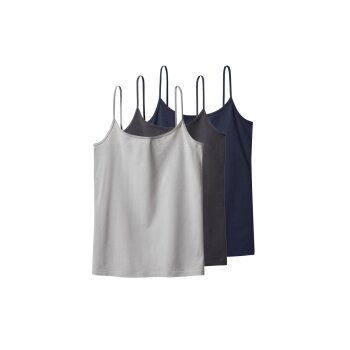 esmara® Damen Spaghettiträgerhemden, 3...