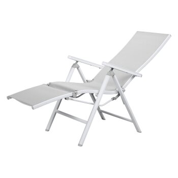 LIVARNO home Alu-Relaxsessel »Houston«, weiß - B-Ware