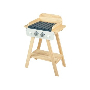Playtive Holz Spielzeug-Grill für draußen, 14-teilig - B-Ware