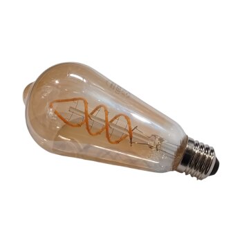 CROWN LED E27 LED Vintage-Glühlampe, warmweiß,...