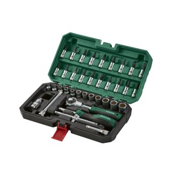 PARKSIDE® Steckschlüssel-Satz mit Schwenkkopf-Ratsche, 37-teilig - B-Ware sehr gut