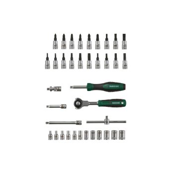 PARKSIDE® Steckschlüssel-Satz mit Schwenkkopf-Ratsche, 37-teilig - B-Ware sehr gut