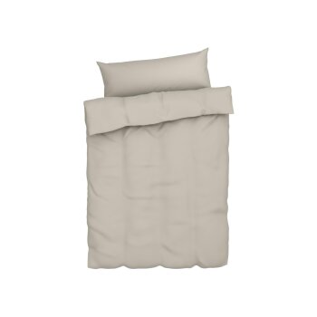LIVARNO home Bettwäsche, aus Musselin, 140 x 200 cm, beige - B-Ware sehr gut
